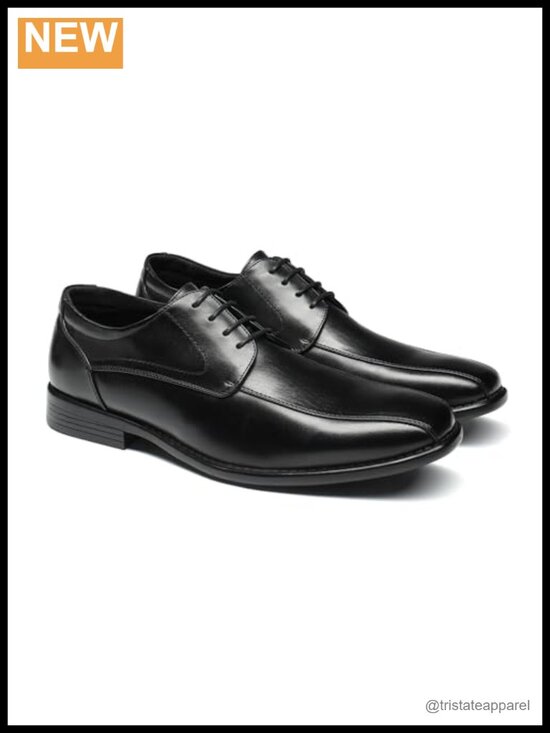 Men\'s Classic Lace-up Oxfords with Breathable Leather Lining, Cushioned Insole,